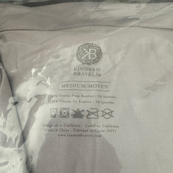 NWT Kindred Bravely Clea Short Sleeve Pajama Set - Lilac - Medium - Picture 2 of 4